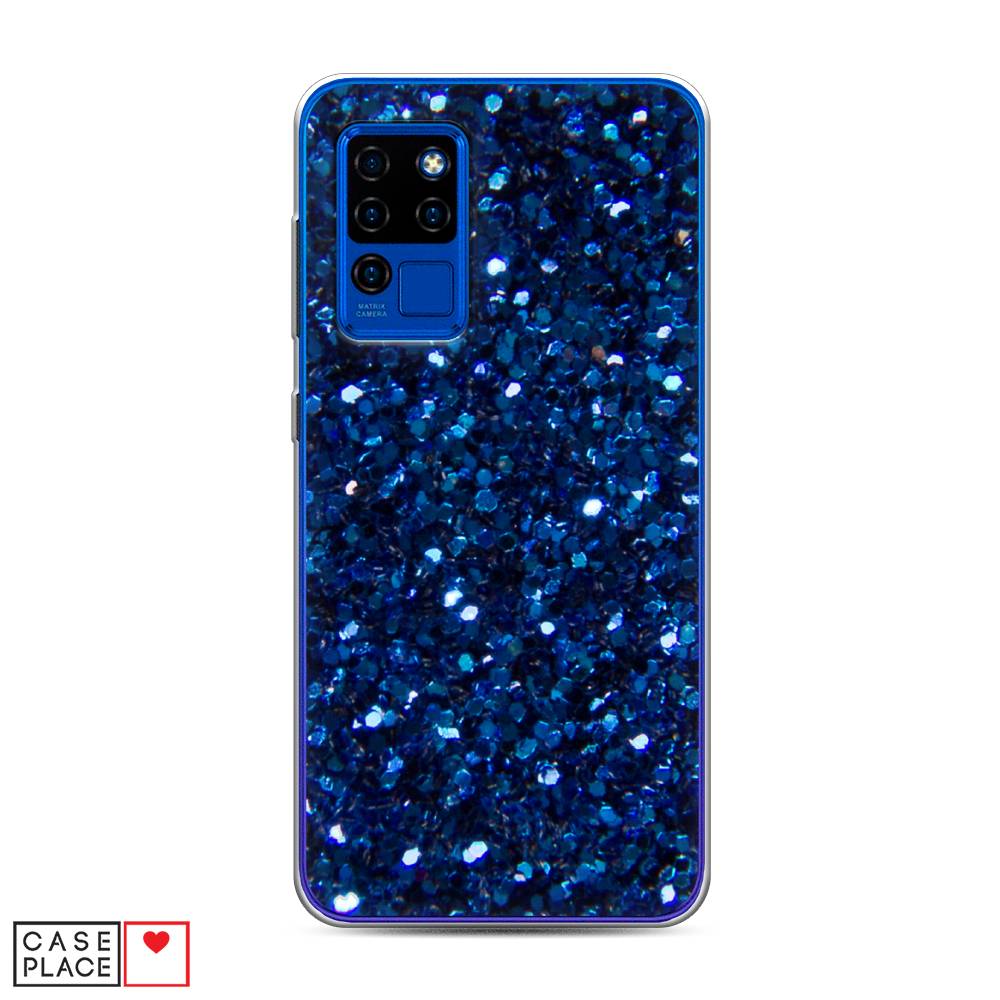 

Чехол Awog "Синие блестки рисунок" для Oukitel C21