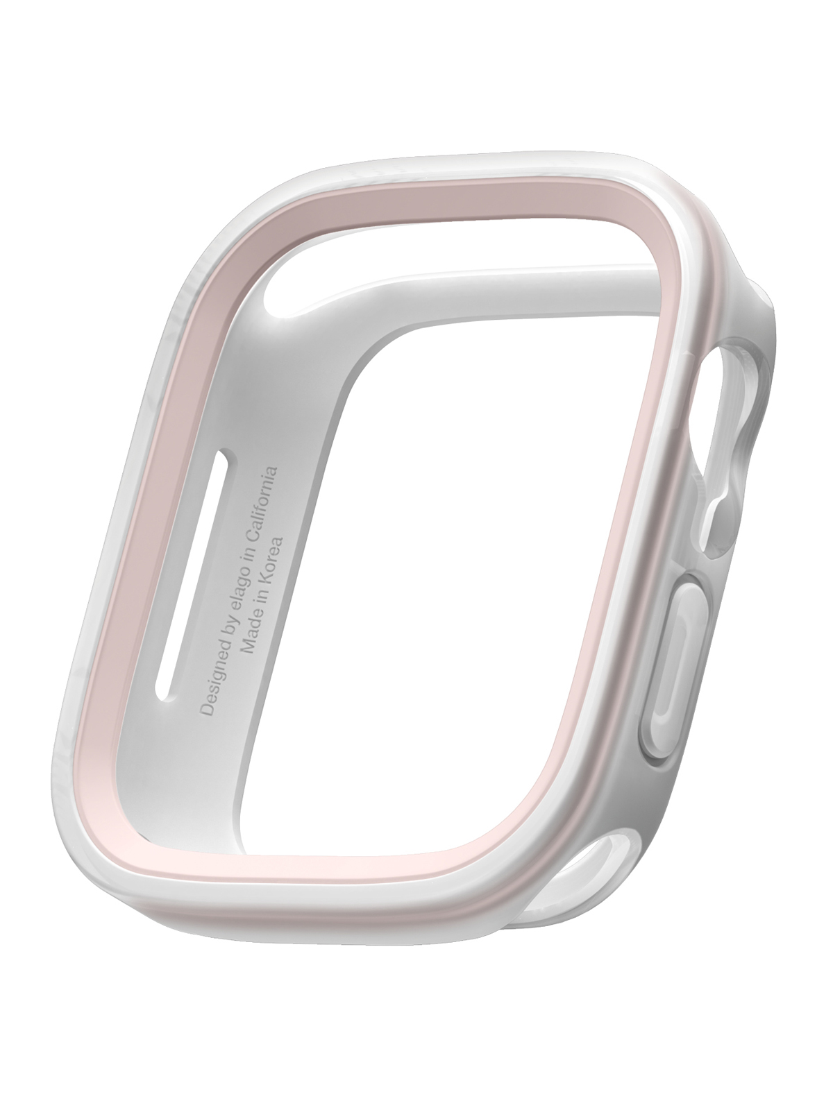 Elago для Apple Watch 40/41 mm чехол DUO case Clear/Lovely pink