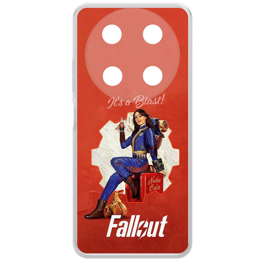 

Чехол-накладка Krutoff Clear Case Фоллаут (Fallout) - Это взрыв! для ITEL RS4, Прозрачный