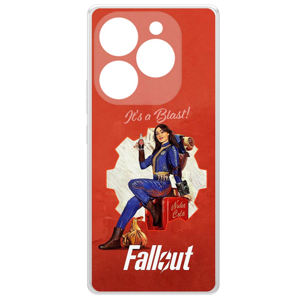 

Чехол-накладка Krutoff Clear Case Фоллаут (Fallout) - Это взрыв! для ITEL S23+