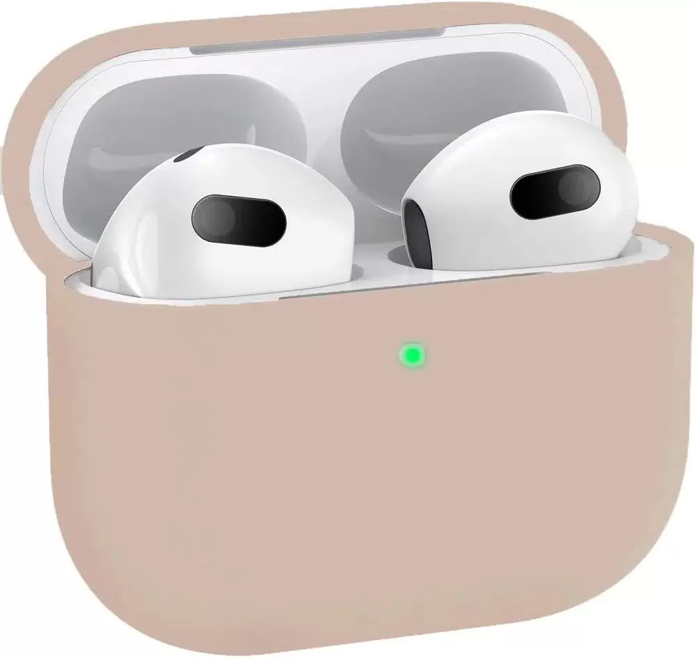 

Силиконовый чехол для AirPods 3 пудровый, Розовый