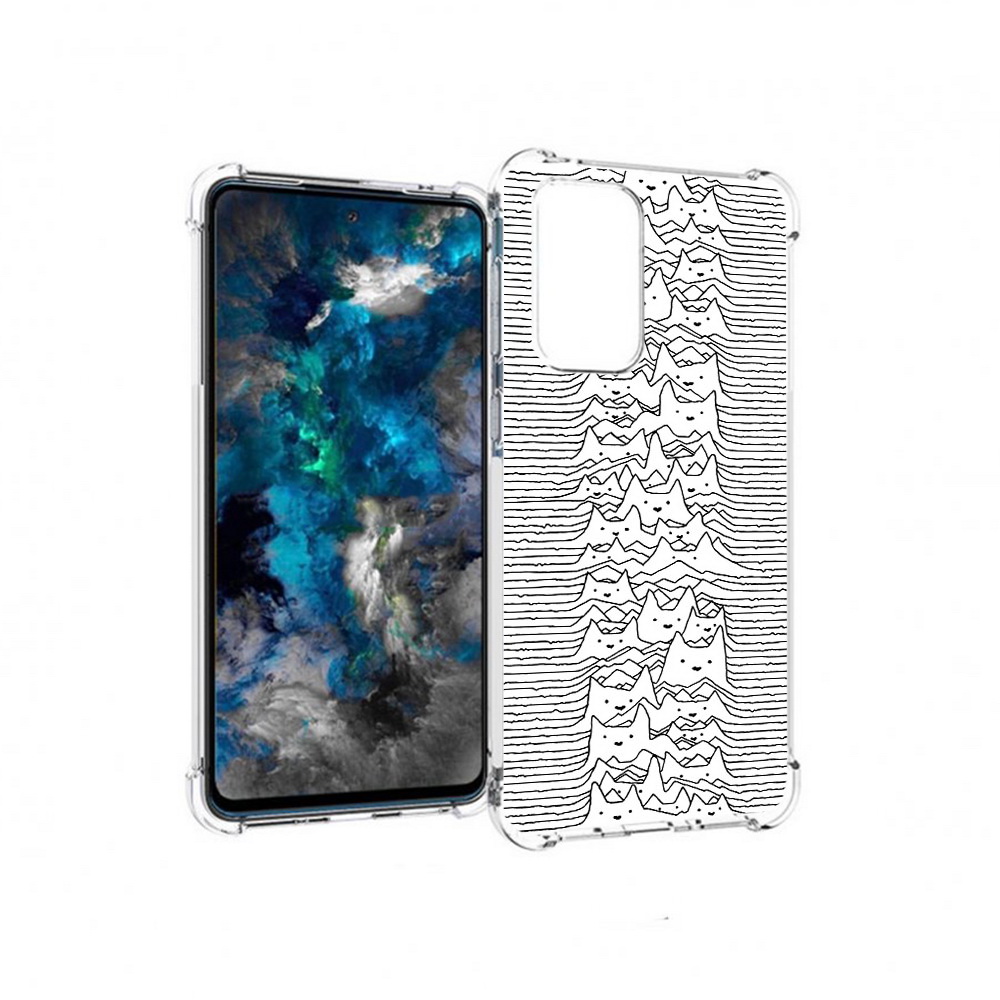 

Чехол MyPads Tocco для Samsung Galaxy A33 5G черно белые коты 3D, Прозрачный, Tocco