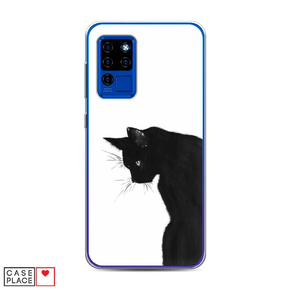 

Чехол Awog на Oukitel C21 / Оукитель C21 "Black cat", Черный;белый, 230350-1