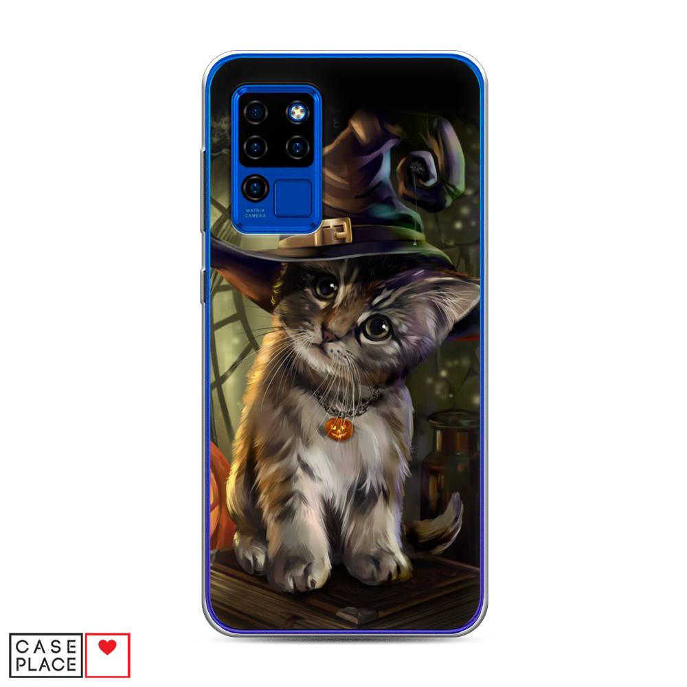 

Чехол Awog на Oukitel C21 / Оукитель C21 "Кот на Хэллоуин", Зеленый;серый, 230350-2