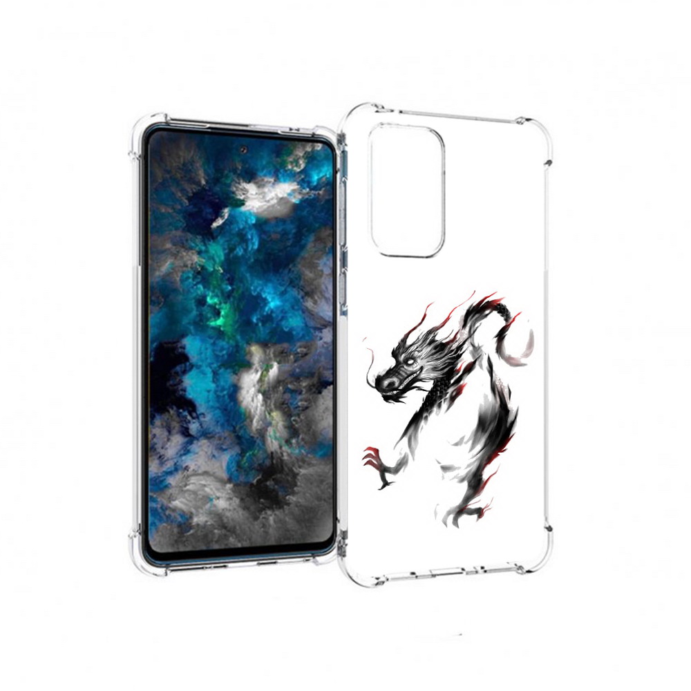

Чехол MyPads Tocco для Samsung Galaxy A33 5G черный дракон, Прозрачный, Tocco