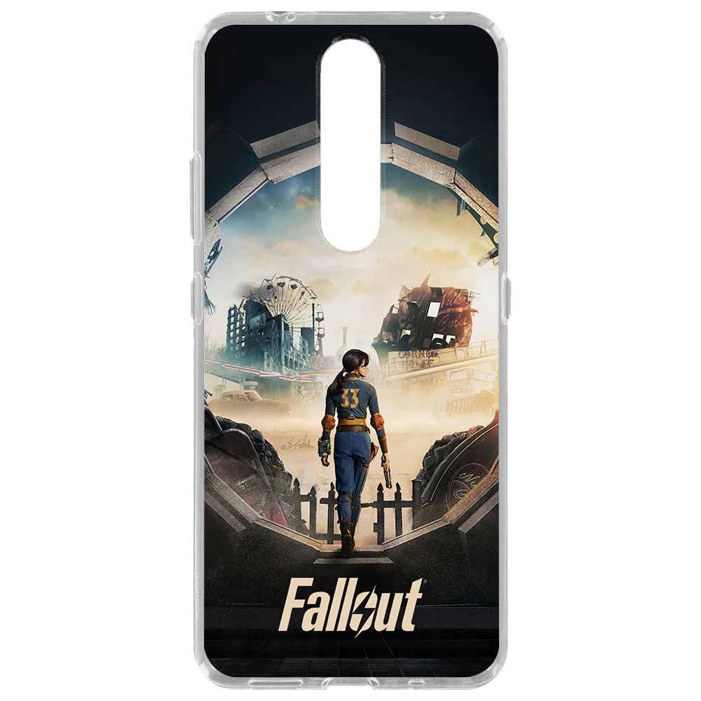 

Чехол-накладка Krutoff Clear Case Фоллаут (Fallout) - Убежище 33 для Nokia 2.4, Прозрачный