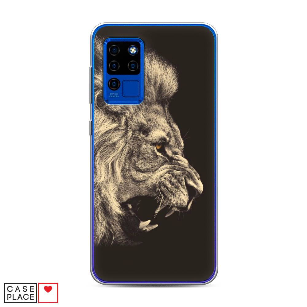 

Чехол Awog на Oukitel C21 / Оукитель C21 "Львиный рык 2", Бежевый;черный, 230350-1