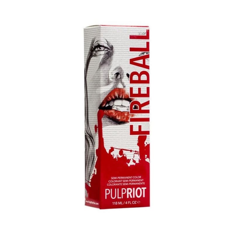 фото Pulp riot краска для волос fireball красная 118мл