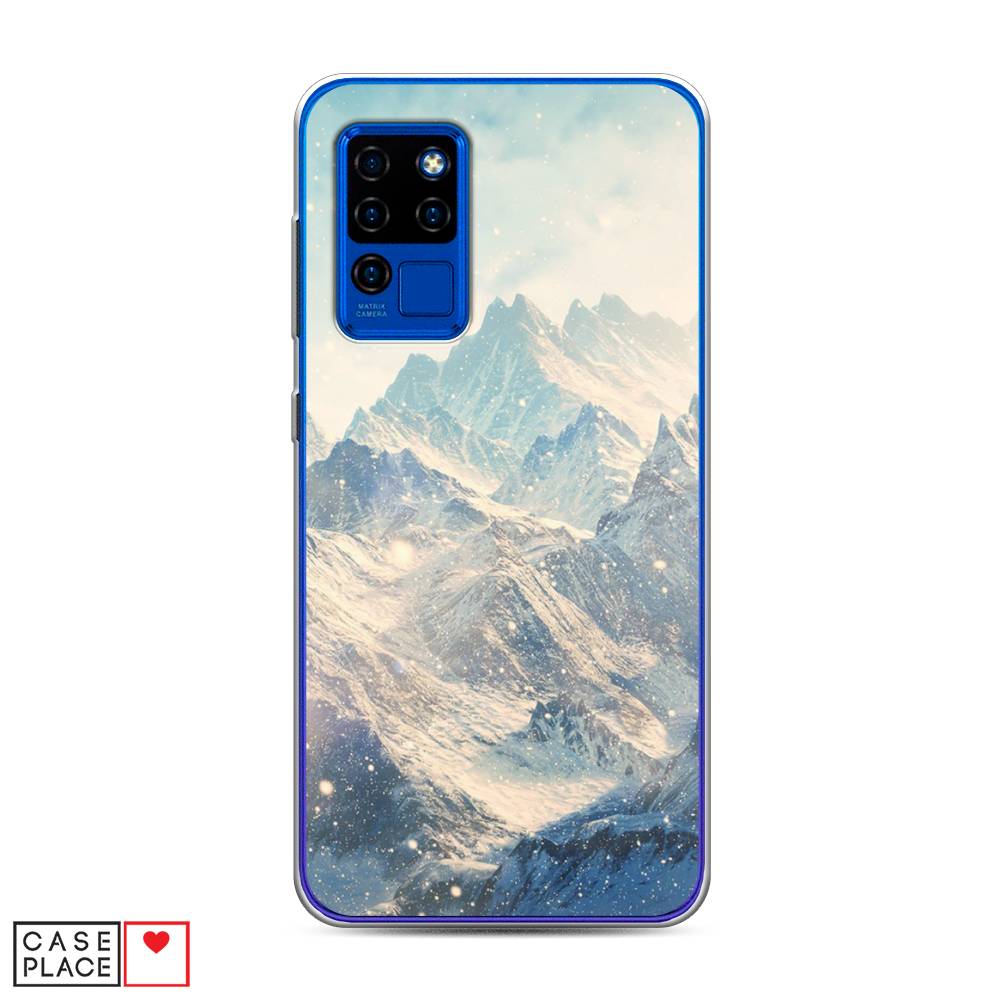 

Чехол Awog на Oukitel C21 / Оукитель C21 "Горы 4", Голубой, 230350-4