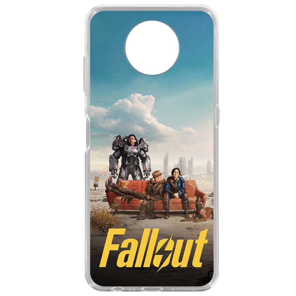 

Чехол-накладка Krutoff Clear Case Фоллаут (Fallout) - Постер для Nokia G10, Прозрачный