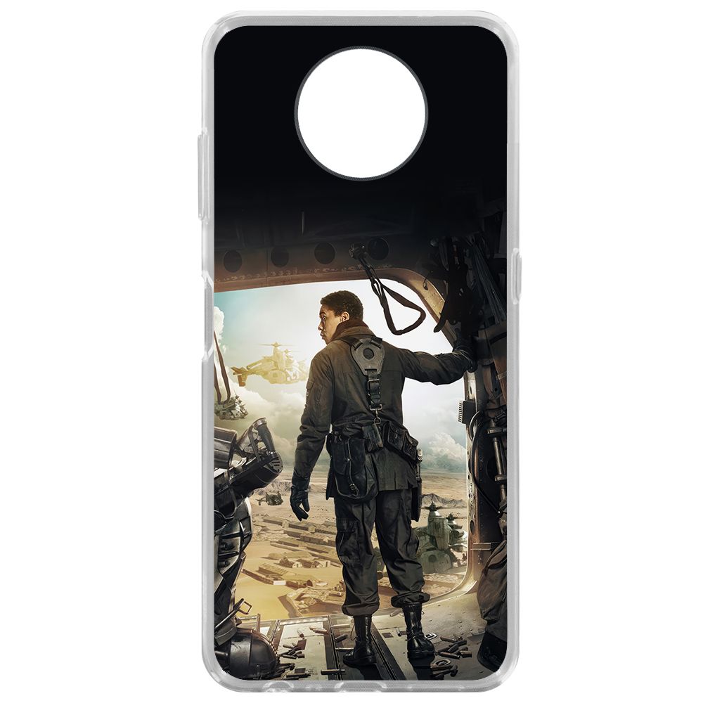 

Чехол-накладка Krutoff Clear Case Фоллаут (Fallout) - Аарон для Nokia G10, Прозрачный