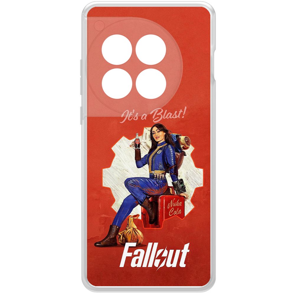 

Чехол-накладка Krutoff Clear Case Фоллаут (Fallout) - Это взрыв! для OnePlus 12, Прозрачный