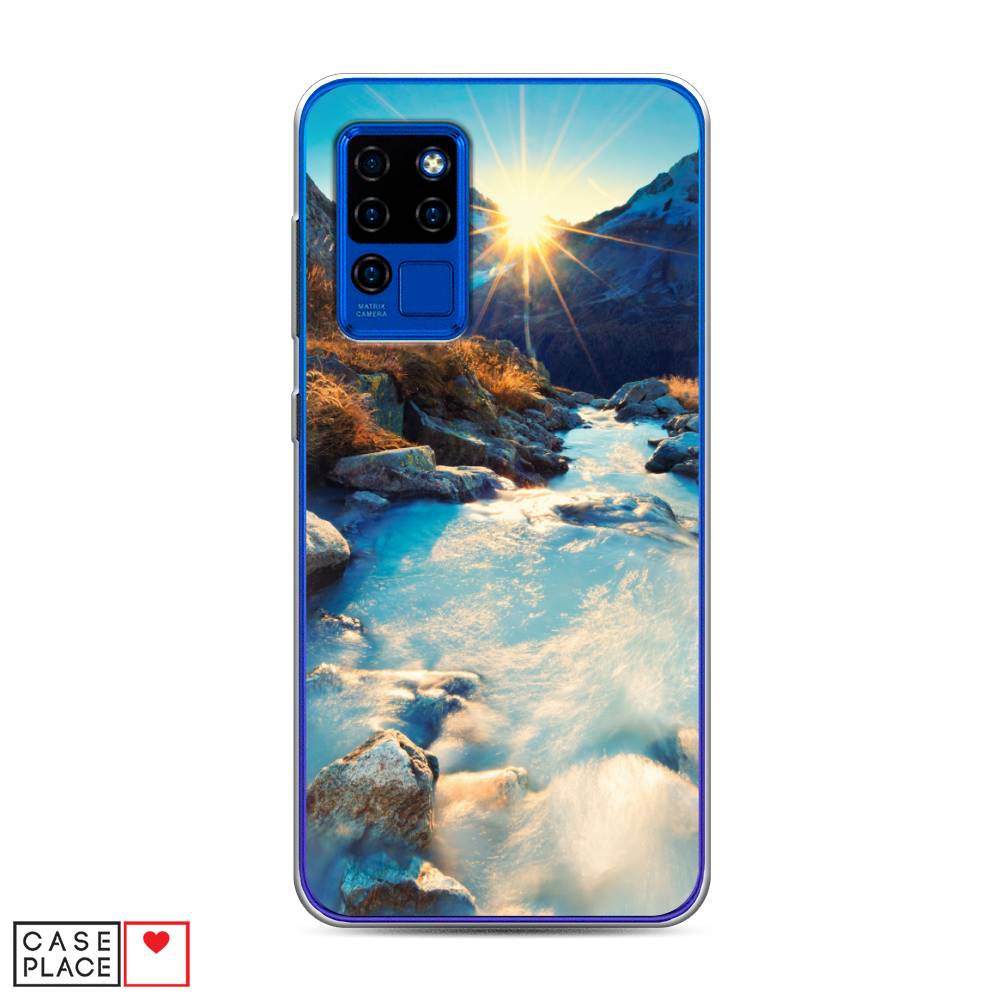 

Чехол Awog на Oukitel C21 / Оукитель C21 "Восход 7", Коричневый;белый;голубой, 230350-4