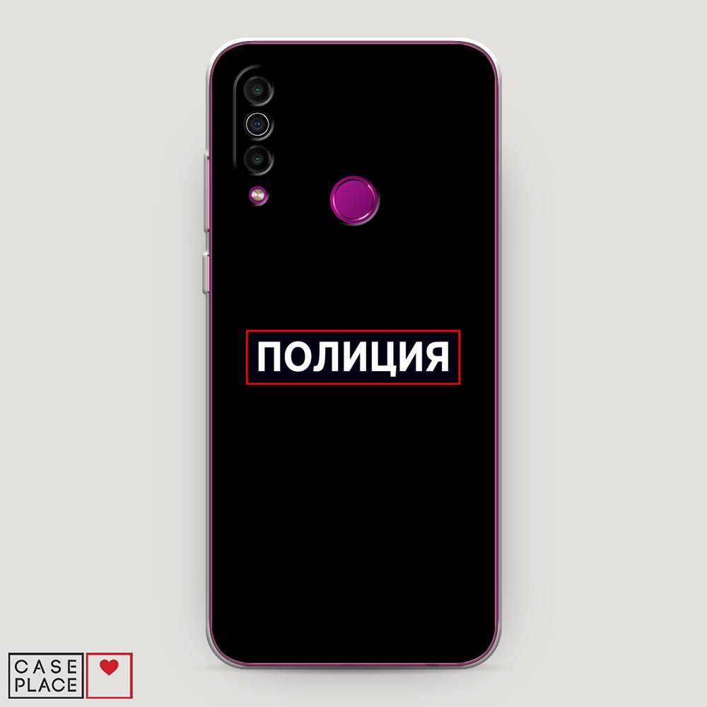 

Чехол Awog на Meizu M10 "Police logo", Черный;белый;красный, 73850-5