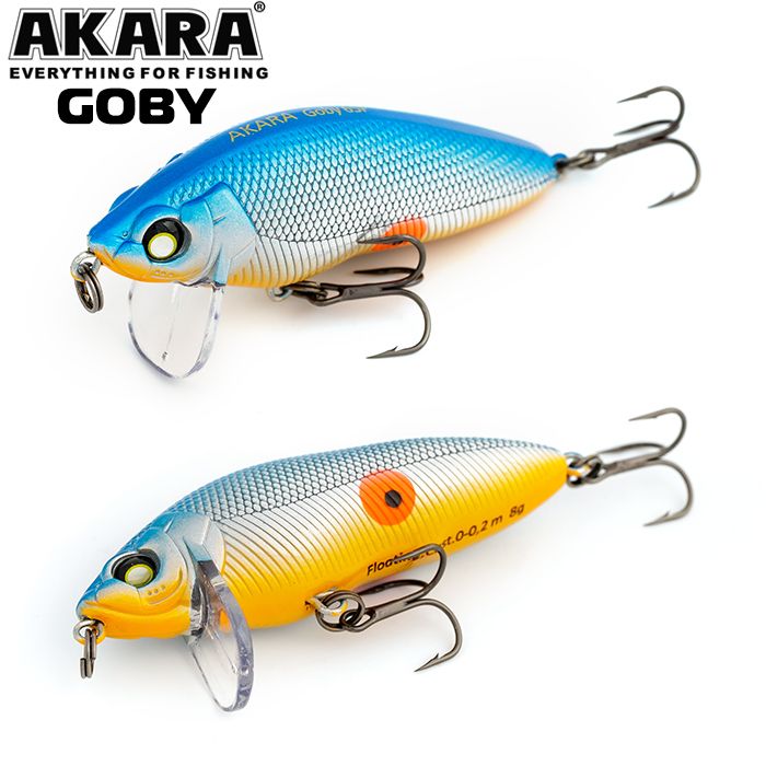 

Воблер Akara Goby 65F 8 гр 2/7 oz 2,6 in A115, Разноцветный, Goby