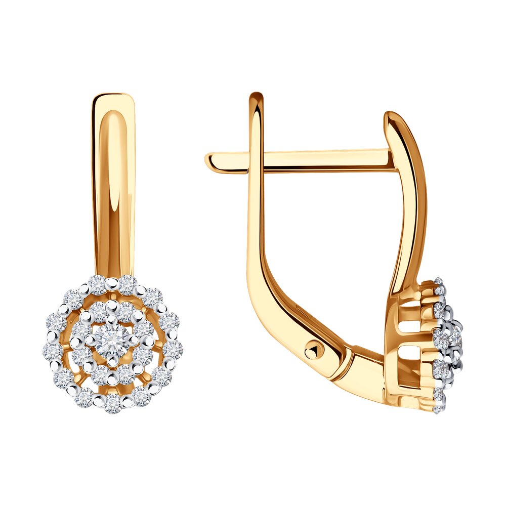 

Серьги из красного золота Diamant 51-220-02092-1, бриллиант, 51-220-02092-1
