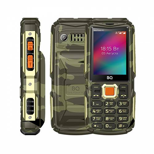 Мобильный телефон BQ 2410L Tank Power 4G Camouflage+Gold