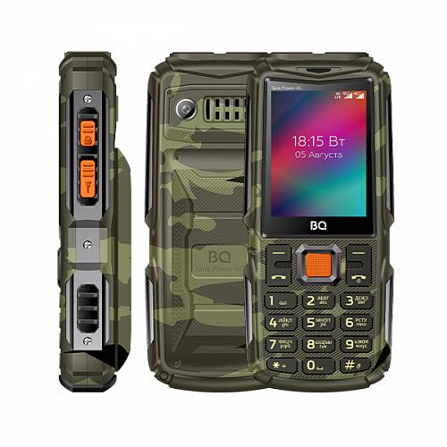 

Мобильный телефон BQ 2410L Tank Power 4G Camouflage+Gunmetal, 2410L Tank Power 4G