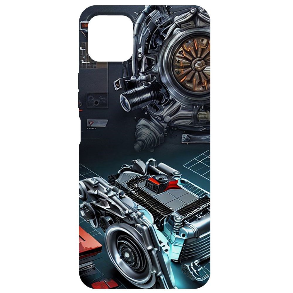 

Чехол-накладка Софт Моторы для Wiko T3, Черный