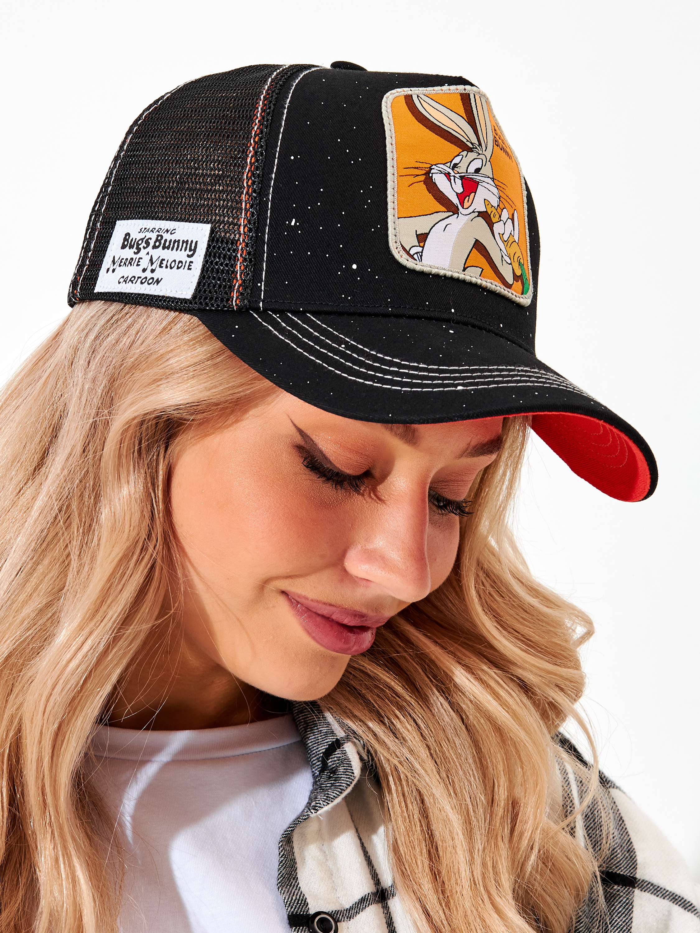 

Бейсболка унисекс NoBrand bugs bunny черная/оранжевая, р, Черный, bugs bunny