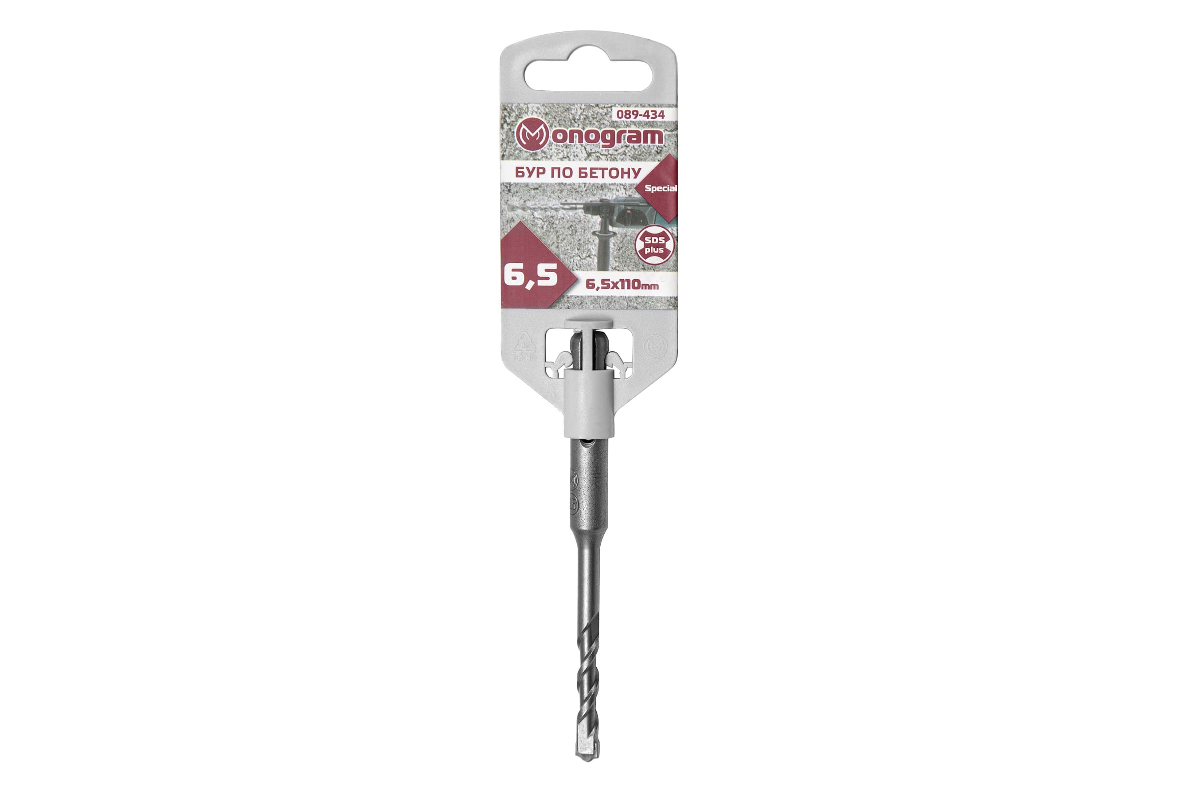 

Monogram Бур по бетону SDS-plus 6,5x50/110 мм Special 089-434