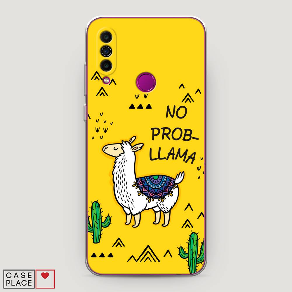 

Чехол Awog на Meizu M10 "No probLLama", Желтый;черный;синий, 73850-2