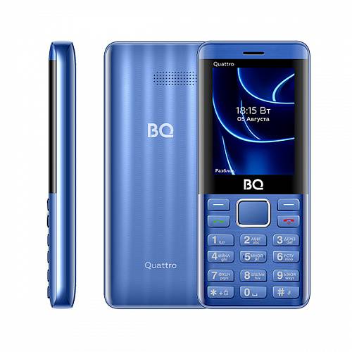 Мобильный телефон BQ 2453 Quattro Blue