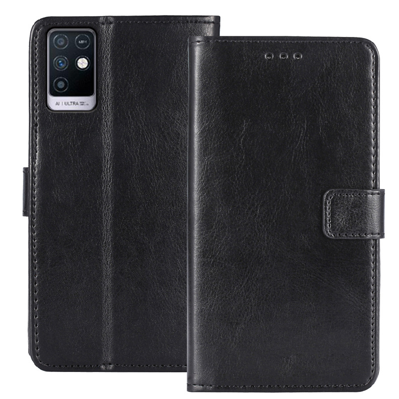 Чехол-книжка MyPads Porta Biglietti для Itel A48 из эко-кожи с подставкой застёжкой и визи