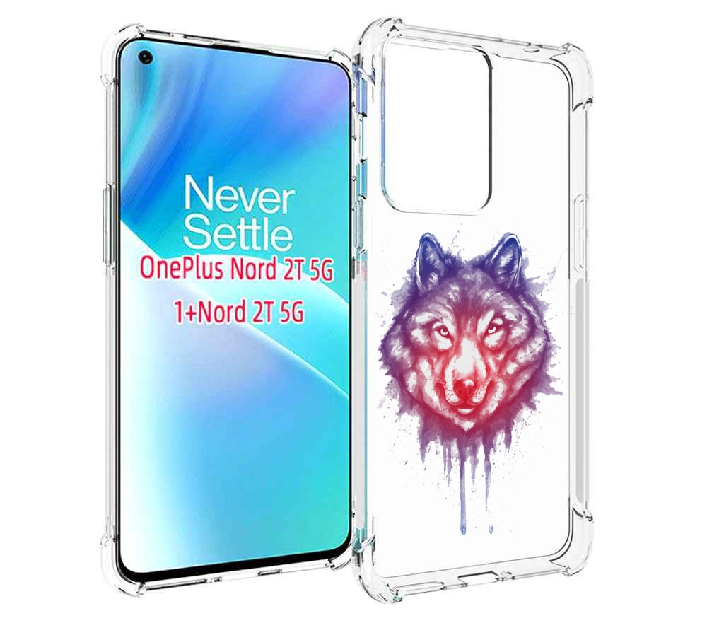 

Чехол MyPads пушистый волк для OnePlus Nord 2T, Прозрачный, Tocco