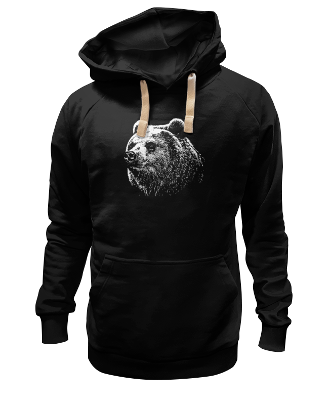 

Худи унисекс Printio Медведь черное 3XL, Черный, Медведь