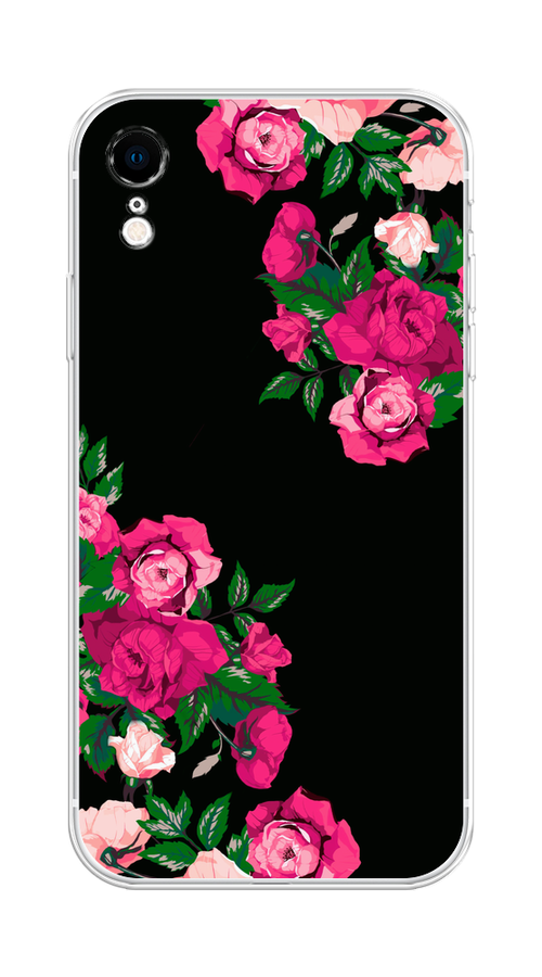 

Чехол Homey на Apple iPhone XR "Розы фуксия", Черный;розовый;зеленый, 12050-1