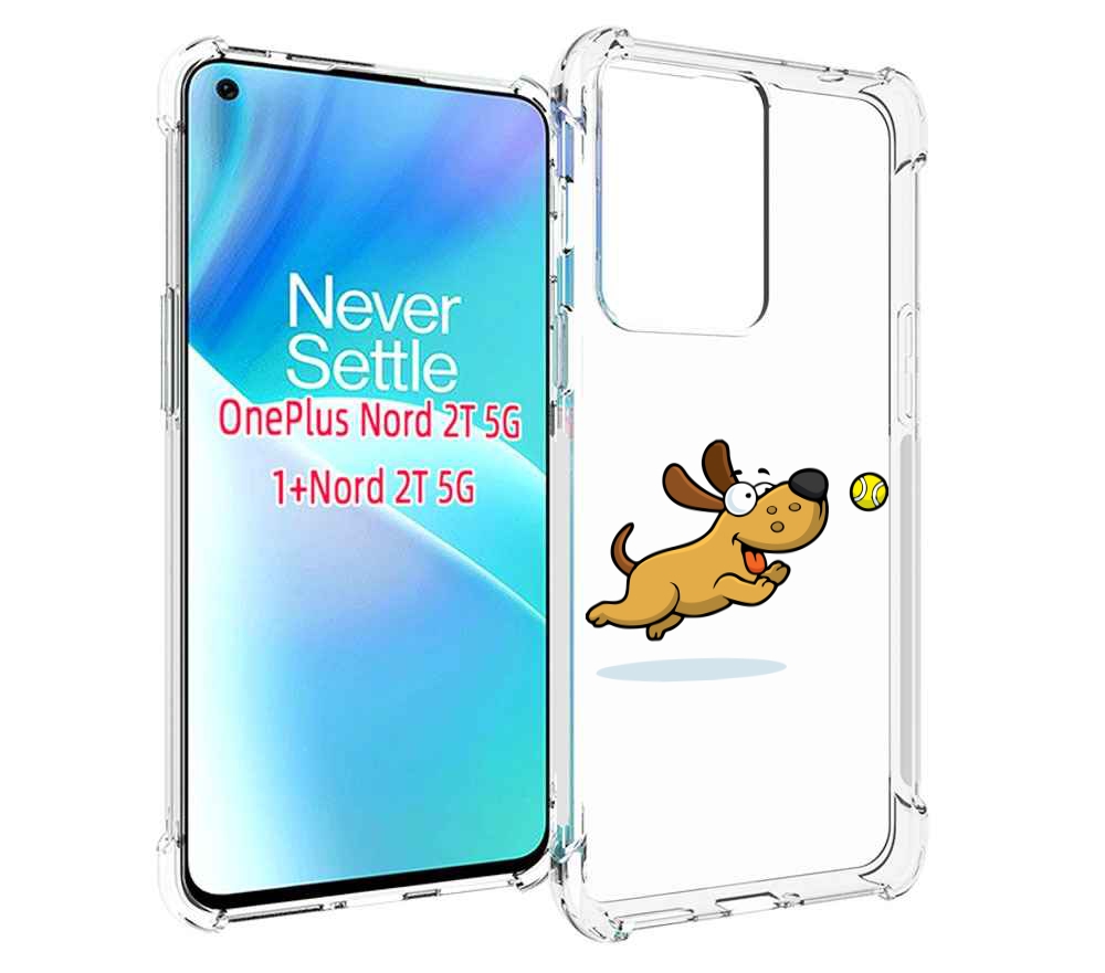 

Чехол MyPads пёсик для OnePlus Nord 2T, Прозрачный, Tocco