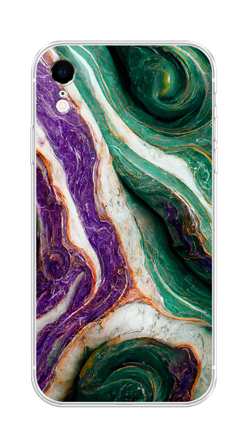 

Чехол Homey на Apple iPhone XR "Фиолетово-зеленый мрамор", Зеленый;фиолетовый, 12050-1