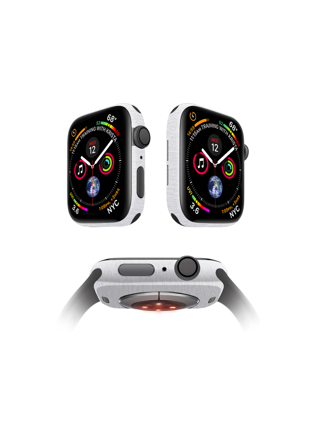 

Защитная пленка MOCOLL для корпуса Apple Watch 44mm (2шт) Металлик Серебристый