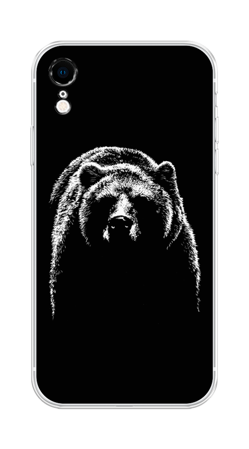 

Чехол Homey на Apple iPhone XR "Медведь в ночи"", Белый;черный, 12050-1