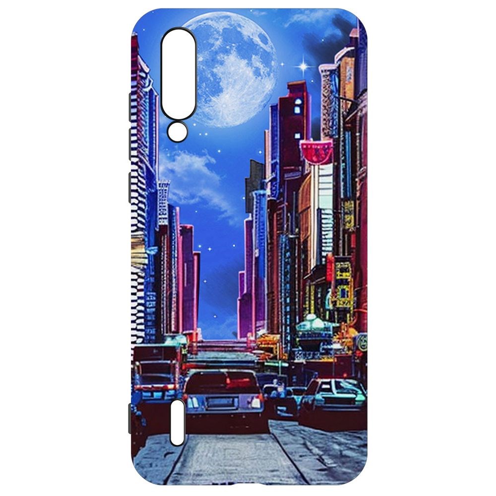 

Чехол-накладка Софт Ночной город для Xiaomi Mi 9 Lite