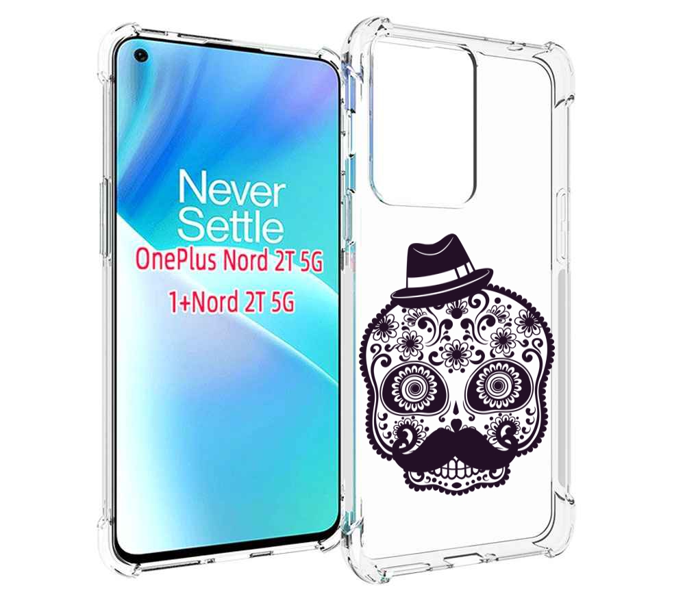 

Чехол MyPads разрисованный скелет для OnePlus Nord 2T, Прозрачный, Tocco