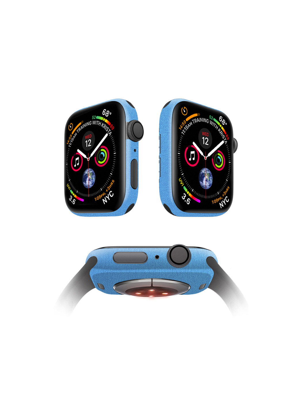

Защитная пленка MOCOLL для корпуса Apple Watch 44mm (2шт) Металлик Голубой