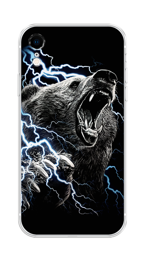 

Чехол Homey на Apple iPhone XR "Гроза и медведь", Черный;серый;серебристый, 12050-1