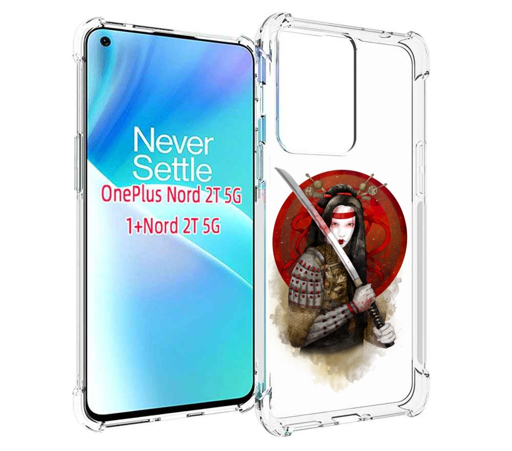 

Чехол MyPads рисованная девушка с катаной для OnePlus Nord 2T, Прозрачный, Tocco
