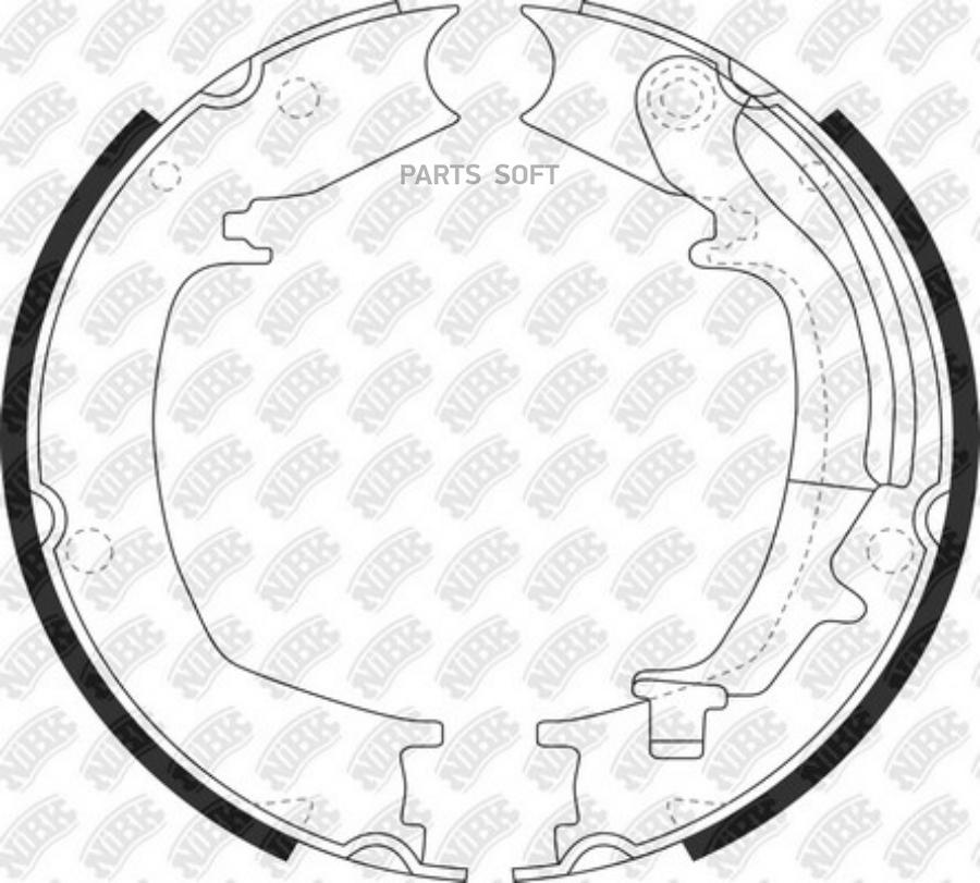 

Тормозные колодки NiBK барабанные FN0644