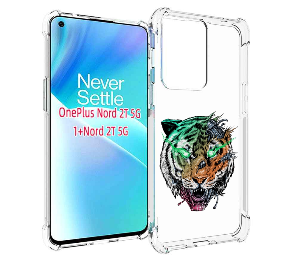 

Чехол MyPads робо-тигр для OnePlus Nord 2T, Прозрачный, Tocco