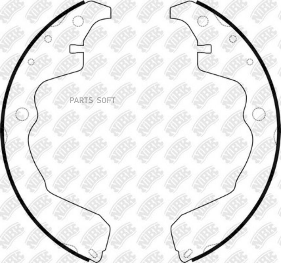

Колодки барабанные TOYOTA Matrix 01-04/RAV4 II 00-05 NIBK FN0704
