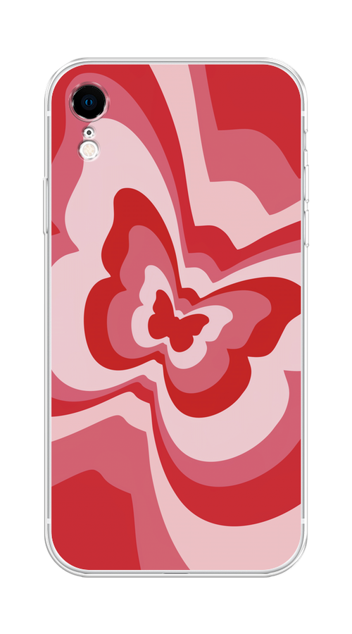 

Чехол Homey на Apple iPhone XR "Бабочка в стиле хиппи", Красный;розовый, 12050-1
