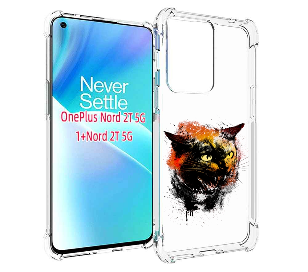 

Чехол MyPads сиамский кот для OnePlus Nord 2T, Прозрачный, Tocco