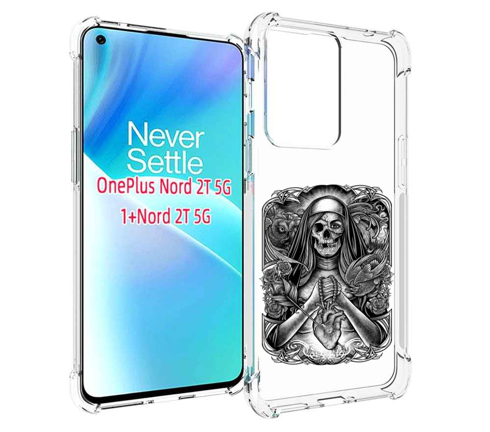 

Чехол MyPads скелет с сердцем для OnePlus Nord 2T, Прозрачный, Tocco