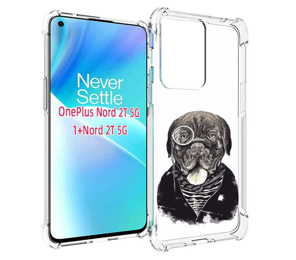 

Чехол MyPads солидный песик для OnePlus Nord 2T, Прозрачный, Tocco