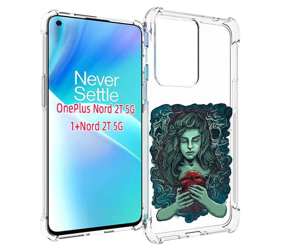 

Чехол MyPads спящая девушка для OnePlus Nord 2T, Прозрачный, Tocco