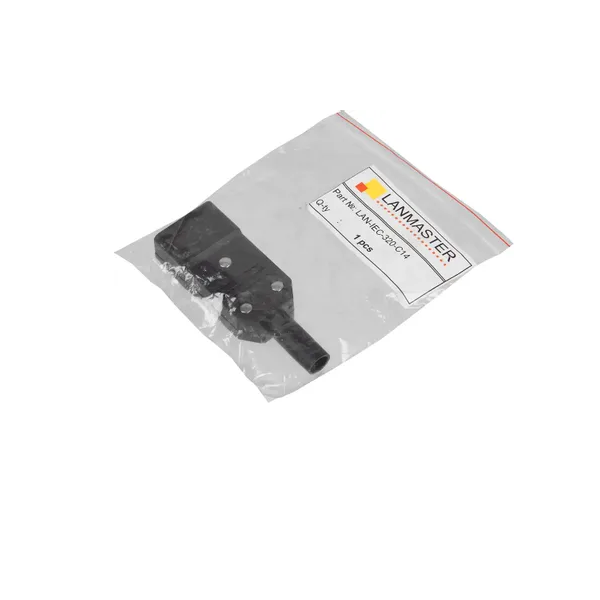 

Lanmaster Вилка Lanmaster LAN-IEC-320-C14 IEC 60320 C14 10A 250V black, Черный