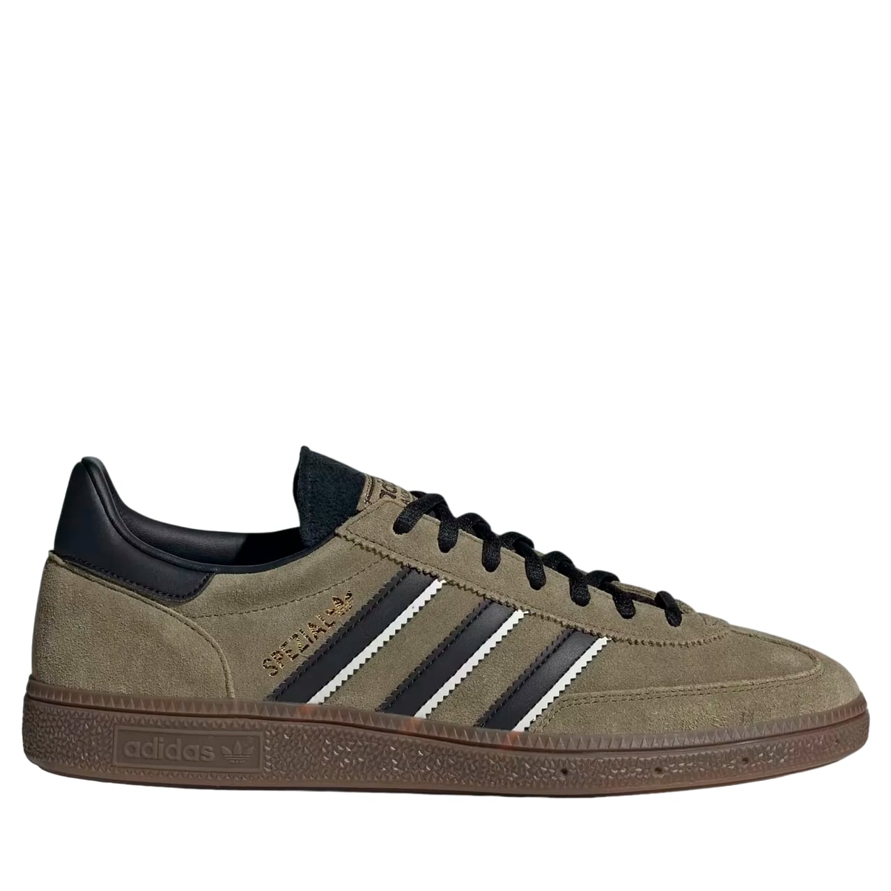 

Кеды унисекс Adidas Originals Handball Spezial хаки 44 2/3 EU, HANDBALL SPEZIAL